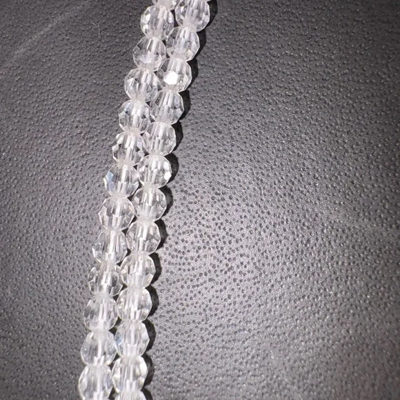 Swarovski Silver Crystal Drop Necklace - Picture 3 of 5